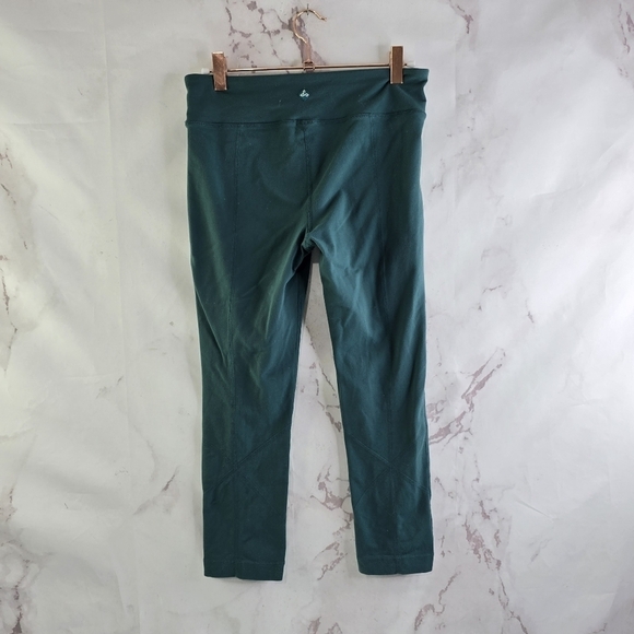 Prana Leggings Womens Small Green Crop Capri Stretchy Butter Soft - Picture 1 of 8
